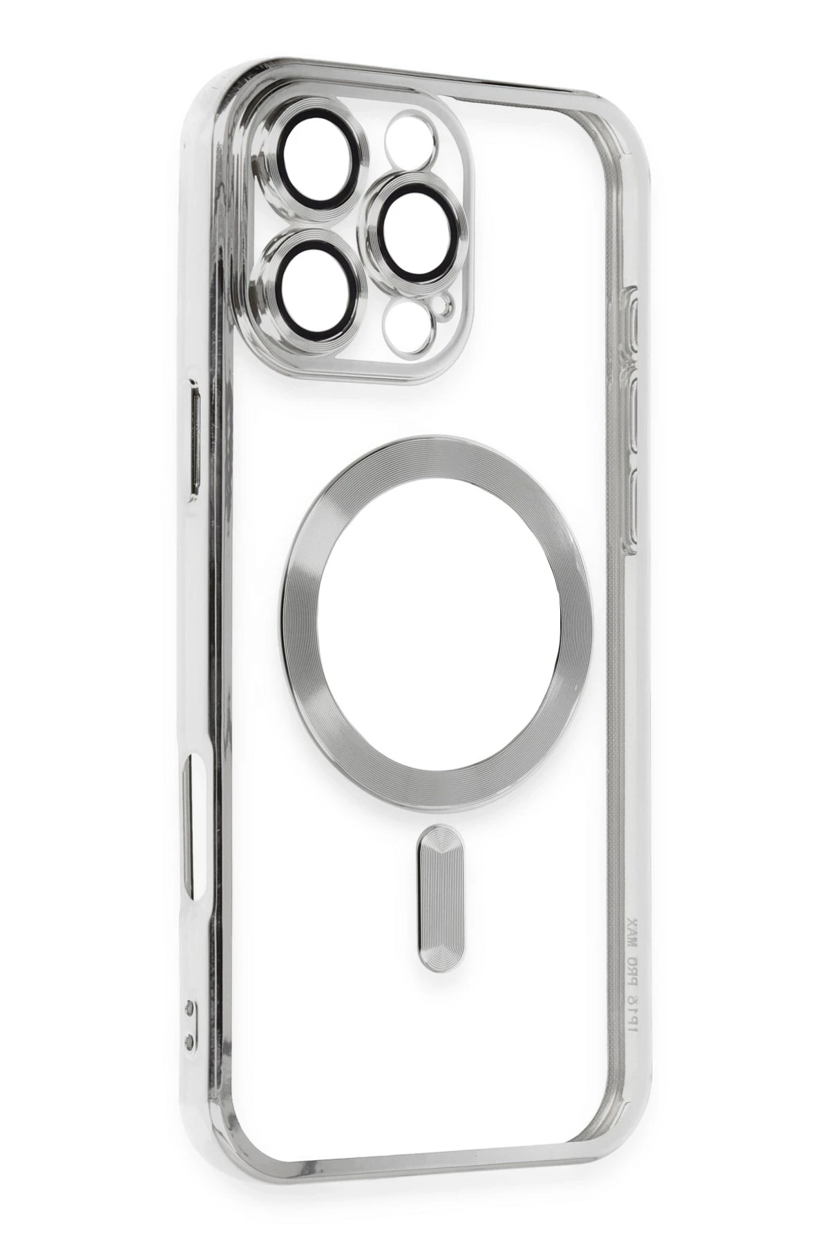 Newface iPhone 16 Pro Kılıf Kross Magneticsafe Kapak - Gümüş