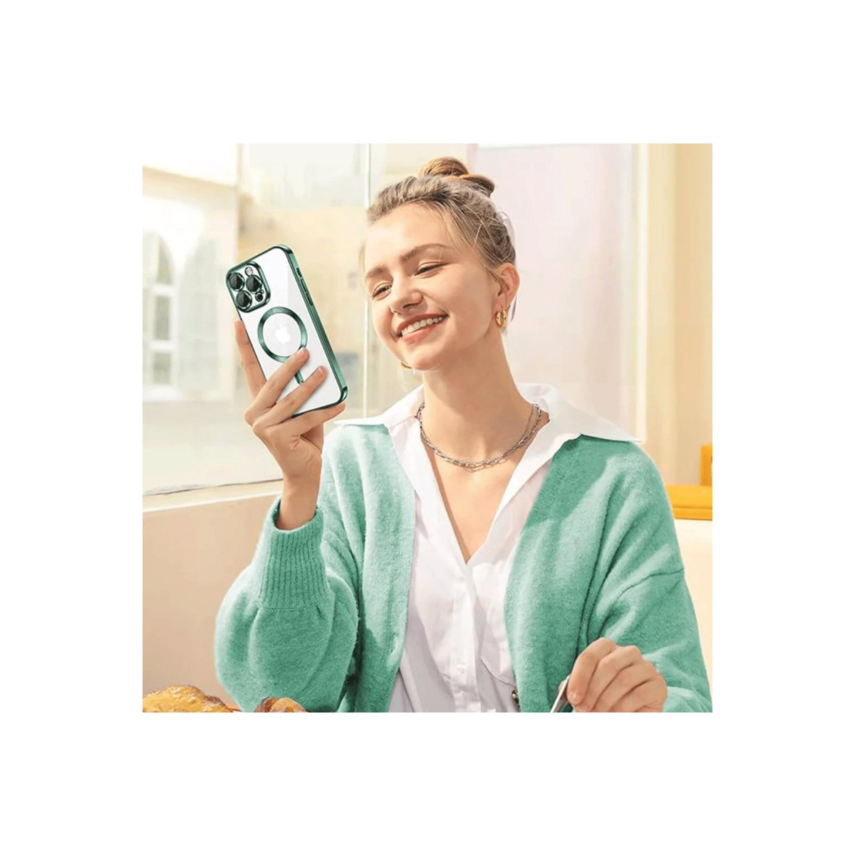 Newface Apple iPhone 16 Pro Max Kılıf Kross Magneticsafe Kapak - Siyah — görsel 12