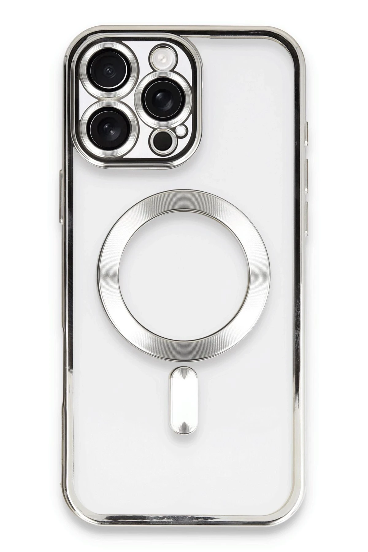 Newface iPhone 16 Pro Max Kılıf Kross Magneticsafe Kapak - Gümüş