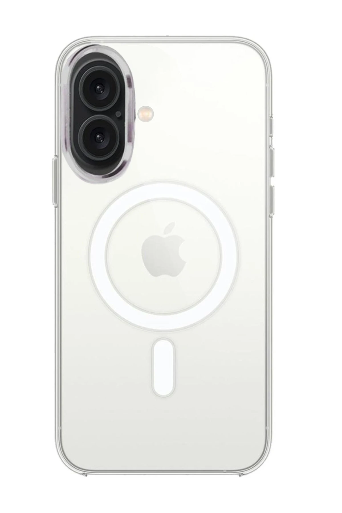 Newface Apple iPhone 16 Kılıf Pc Real Magsafe Kapak - Şeffaf
