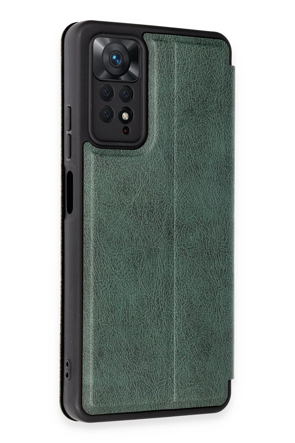Newface Xiaomi Redmi Note 12 Pro 4G Kılıf Flip Cover - Koyu Yeşil
