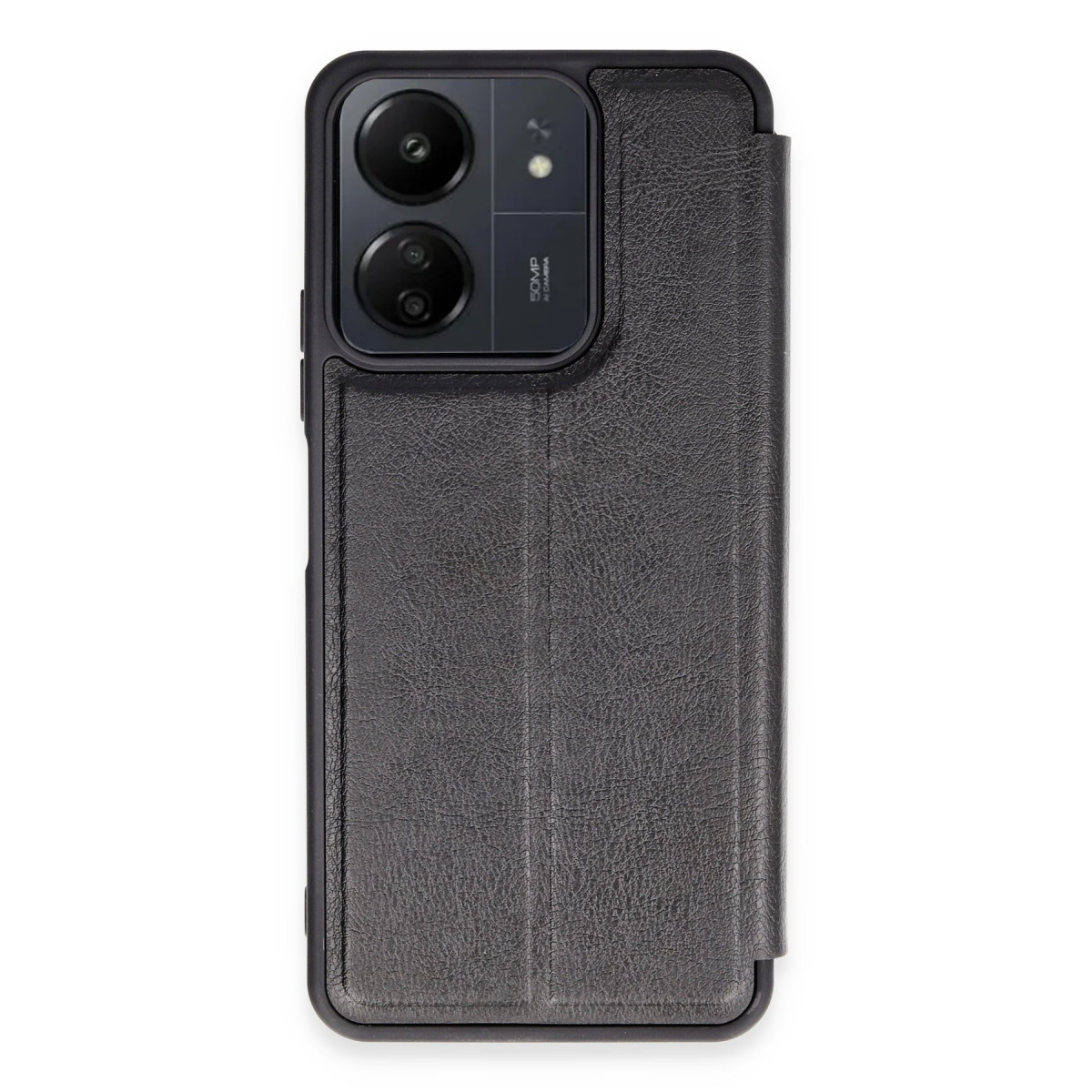 Newface Xiaomi Redmi 13C Kılıf Flip Cover - Siyah — görsel 7