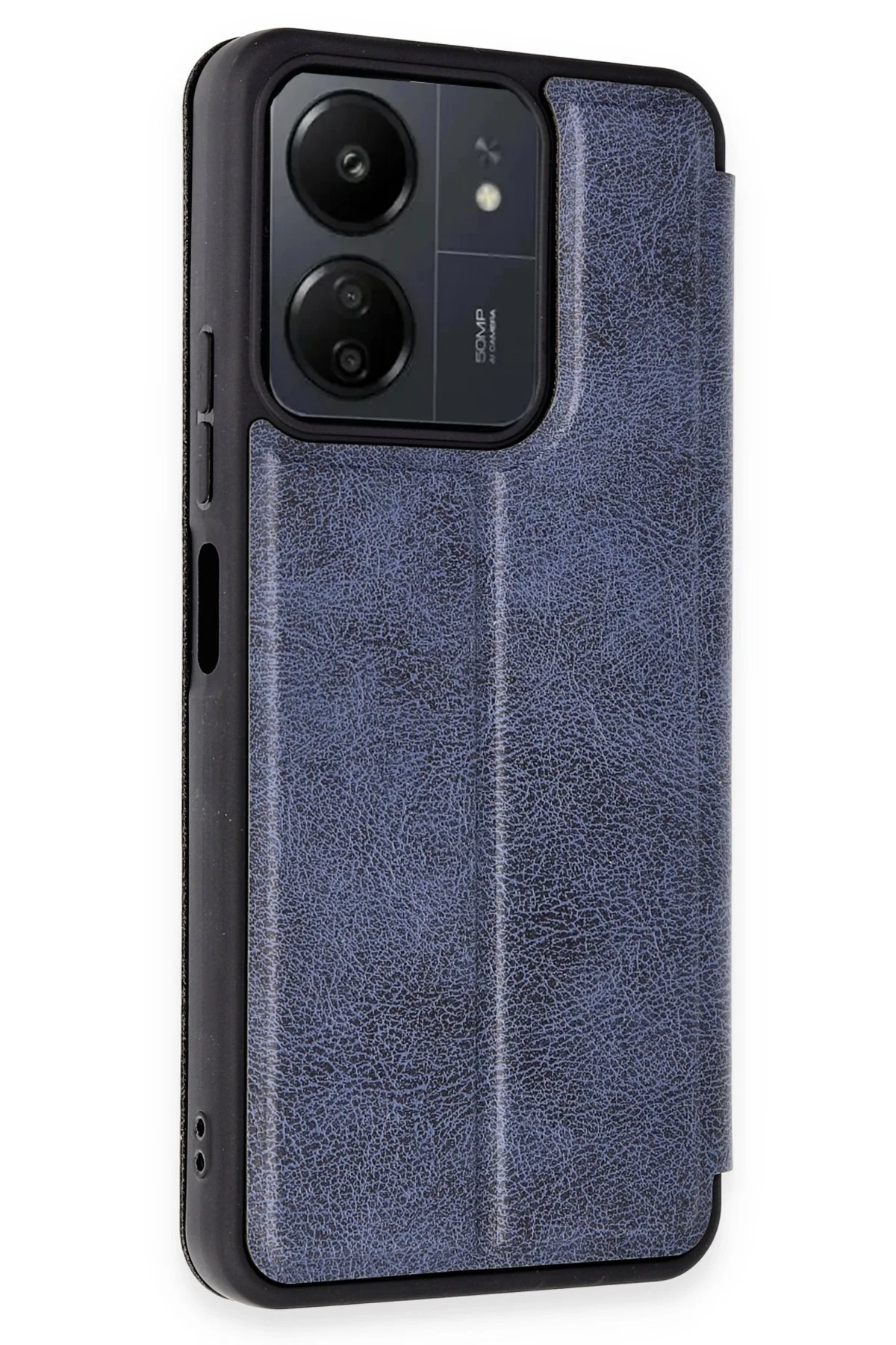 Newface Xiaomi Redmi 13C Kılıf Flip Cover - Lacivert