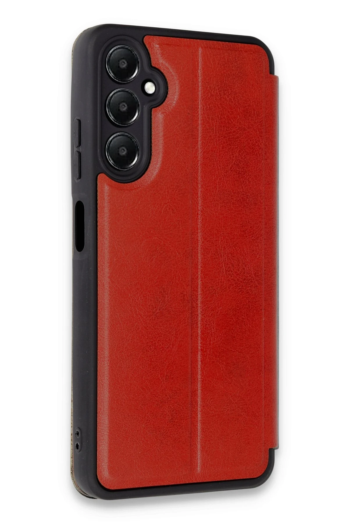 Newface Samsung Galaxy A15 4G Kılıf Flip Cover - Kırmızı