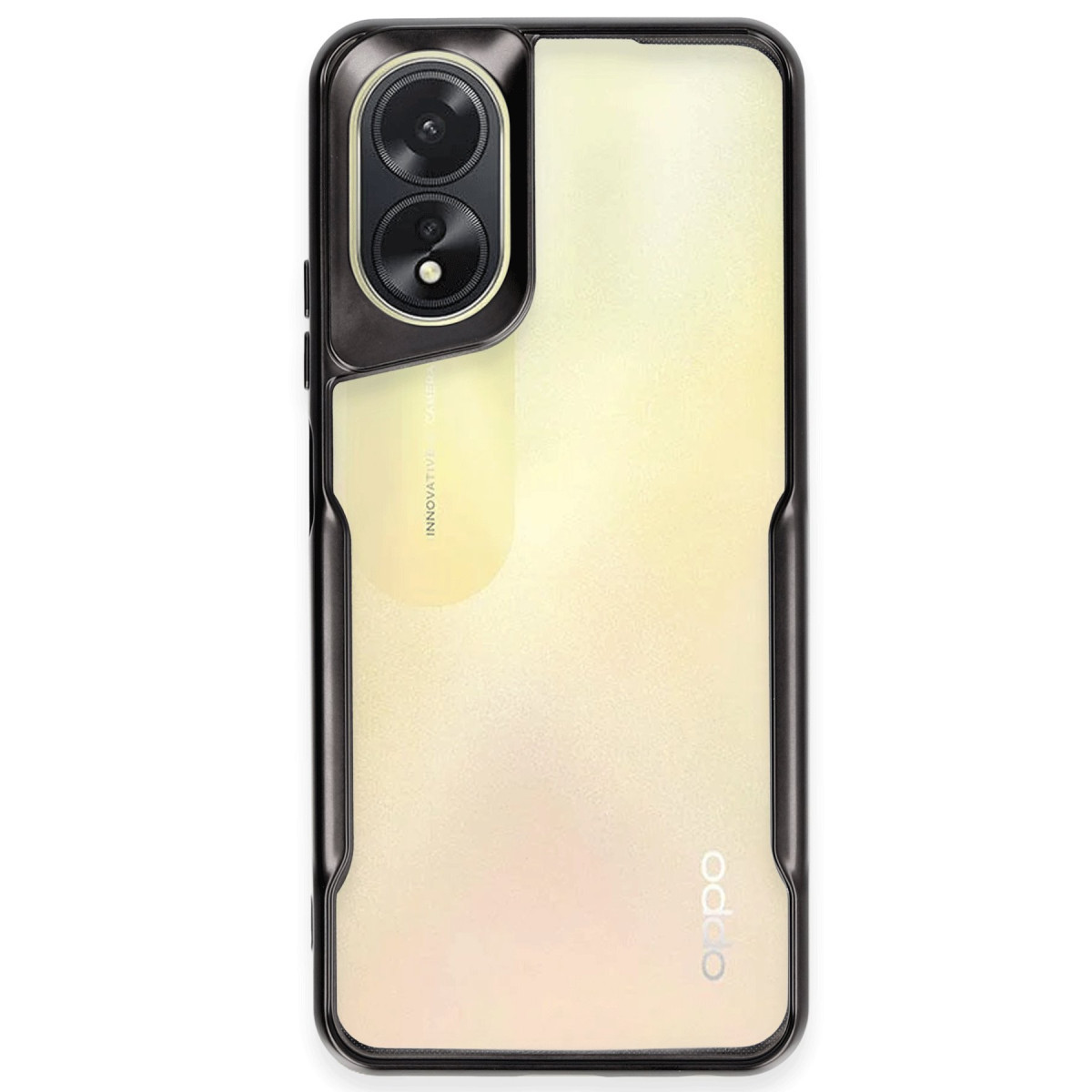 Newface Oppo A38 Kılıf Boyi Silikon Kapak - Siyah — görsel 5