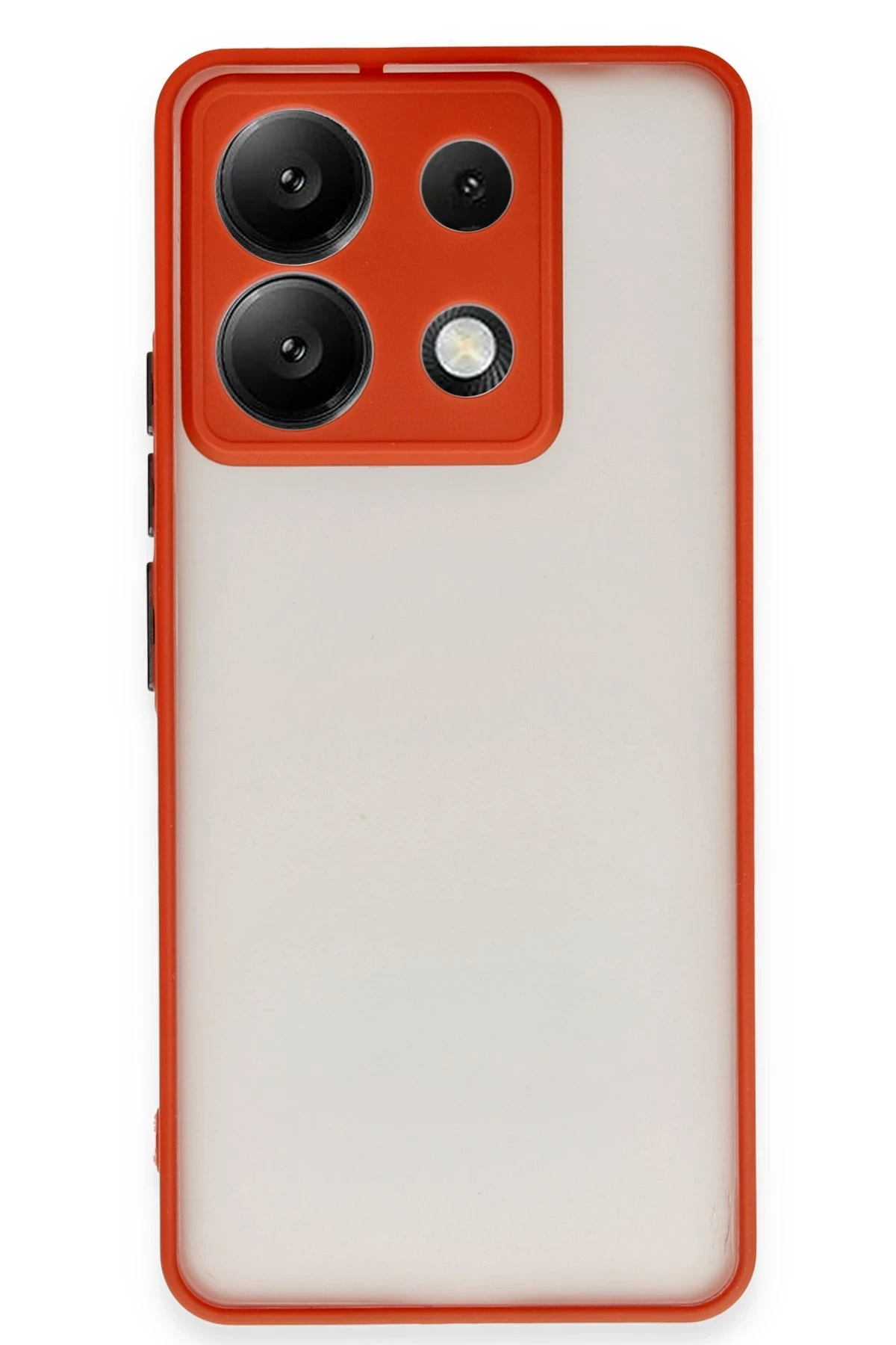 Newface Xiaomi Redmi Note 13 5G Kılıf Montreal Silikon Kapak - Kırmızı