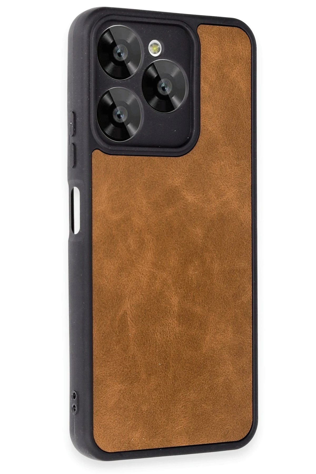 Newface General Mobile Era 30 Kılıf Aras Deri Kapak - Taba