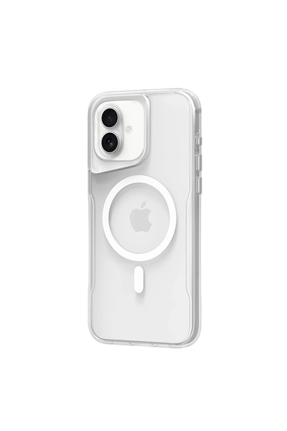 Newface Apple iPhone 16 Kılıf PC Poso Magsafe Kapak - Şeffaf