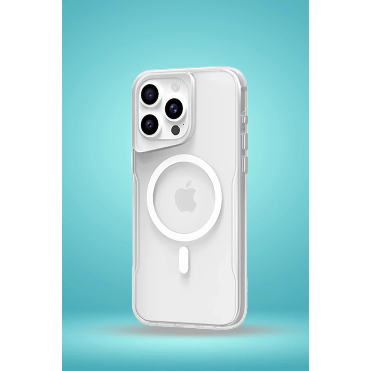 Newface Apple iPhone 16 Kılıf PC Poso Magsafe Kapak - Şeffaf — görsel 6