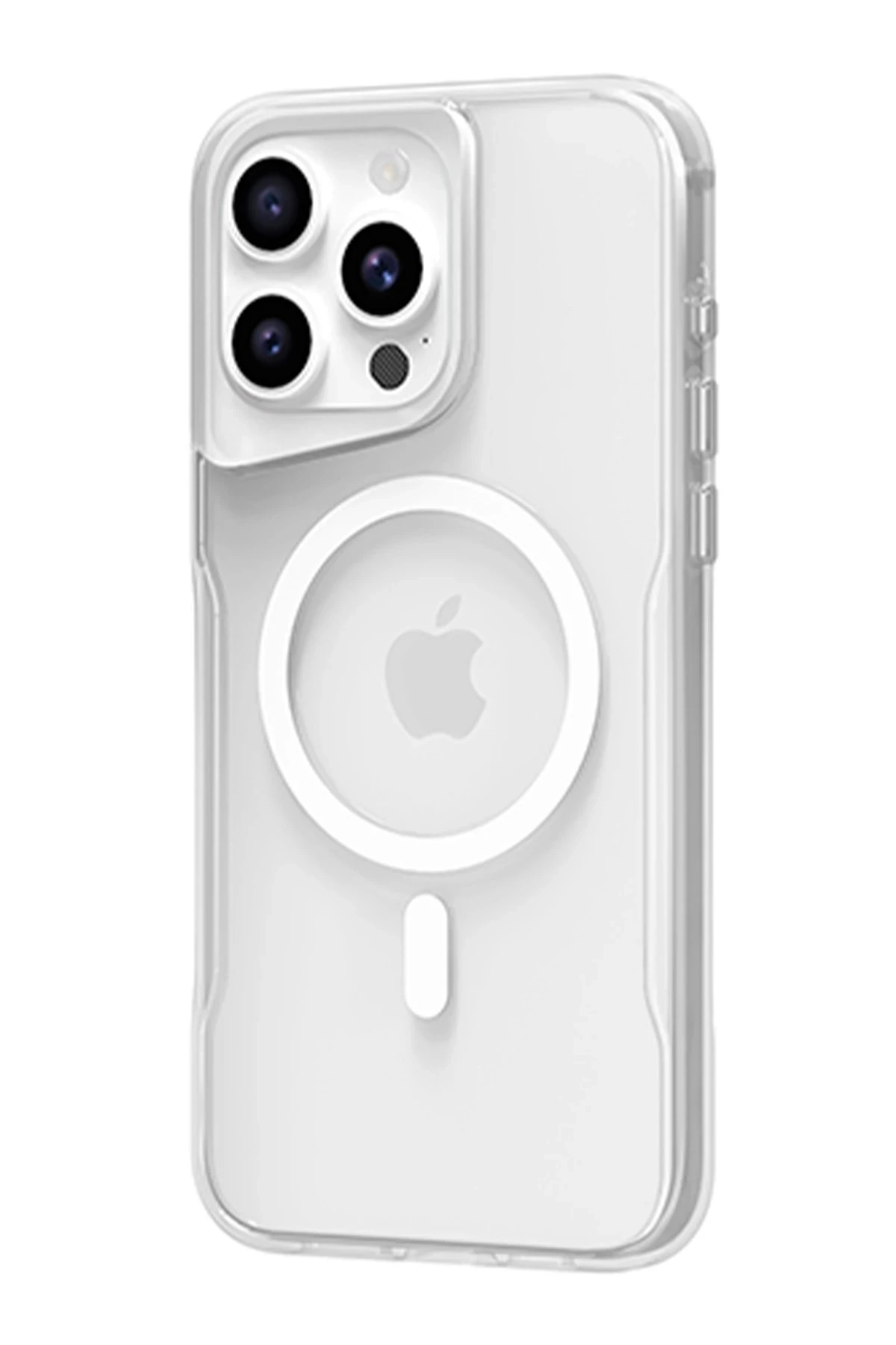 Newface Apple iPhone 16 Pro Kılıf PC Poso Magsafe Kapak - Şeffaf