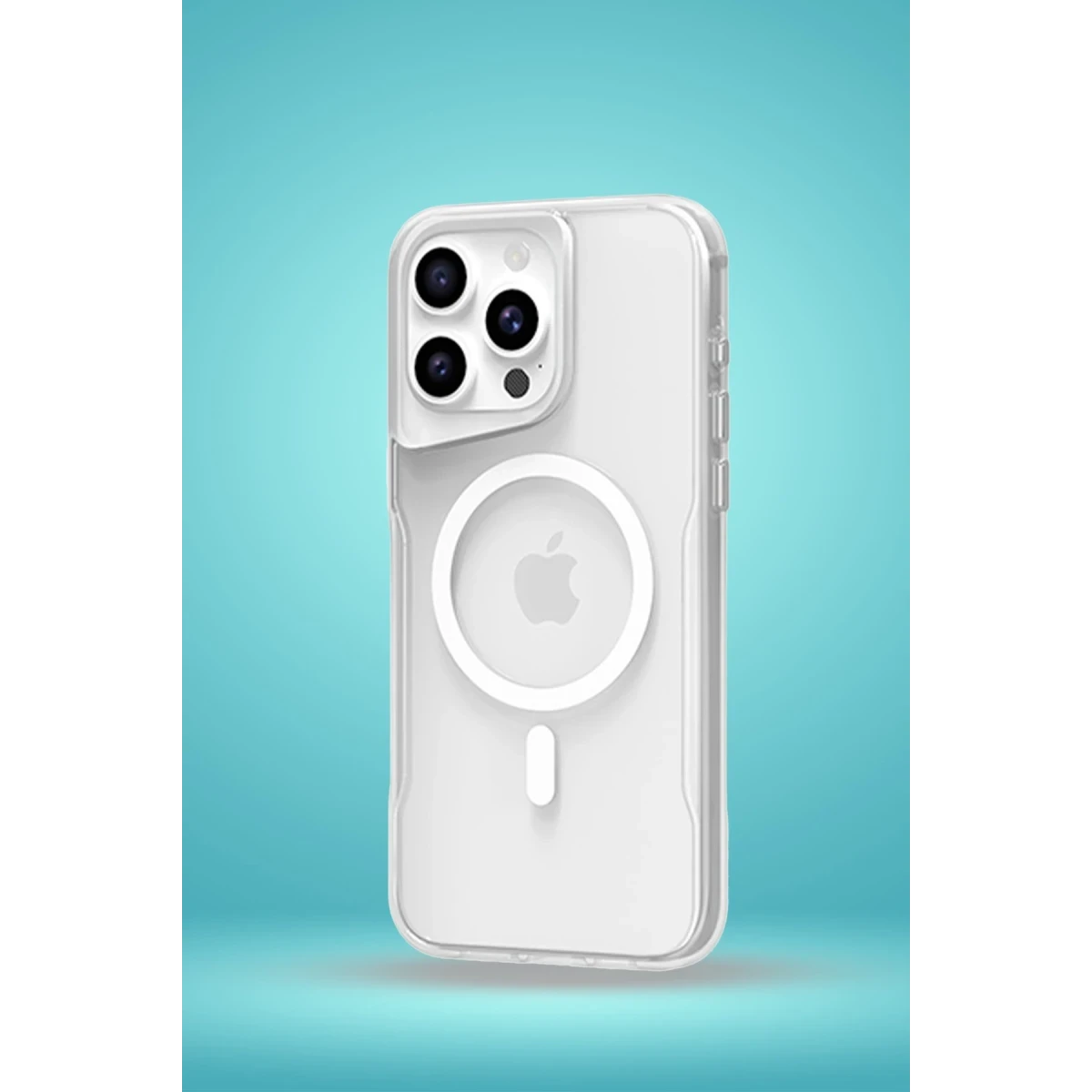 Newface Apple iPhone 16 Pro Kılıf PC Poso Magsafe Kapak - Şeffaf — görsel 6