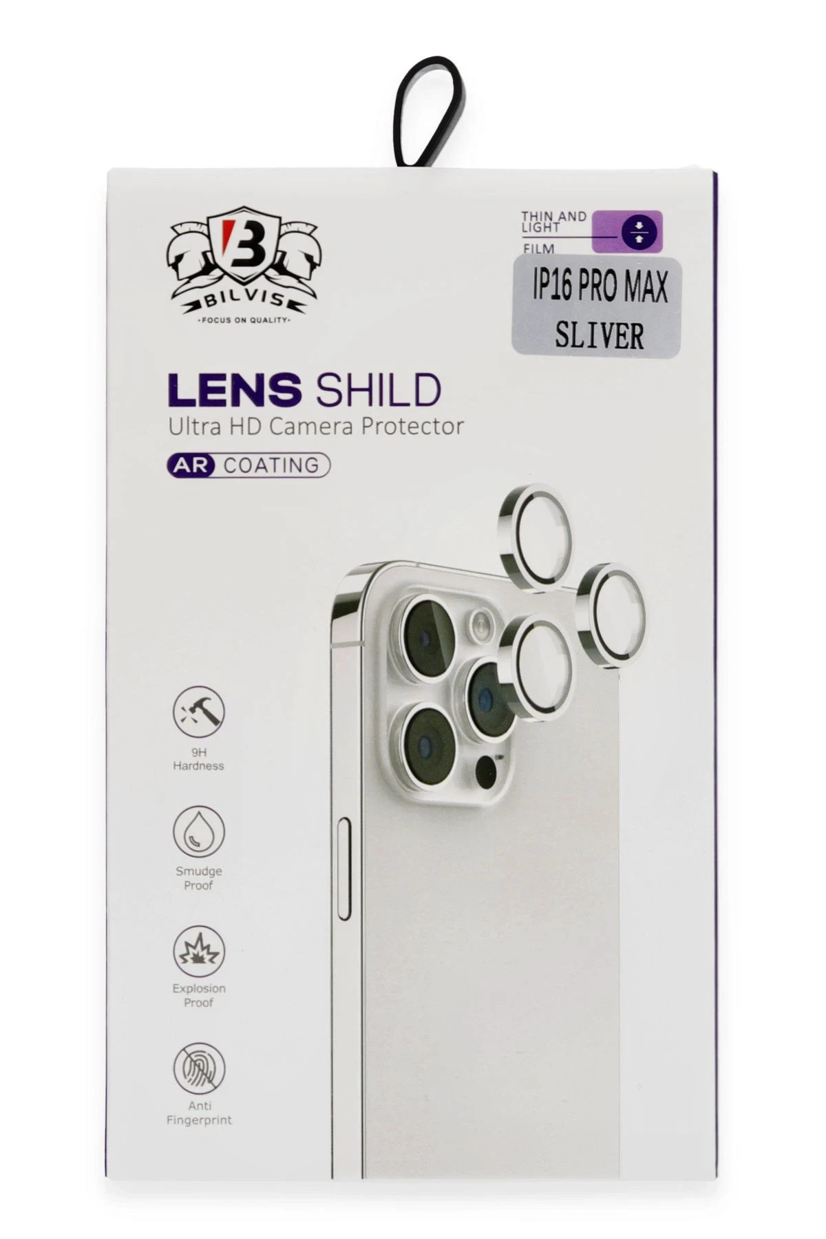 Newface iPhone 16 Pro Max Bilvis Titan Kamera Lens - Titan Gri