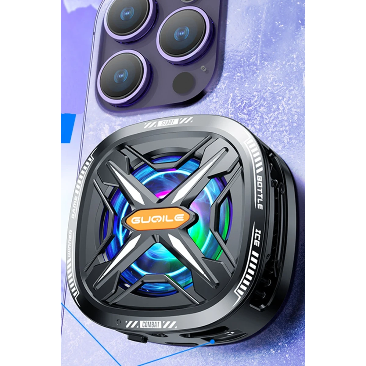 Newface FS05 15W RGB Radyatör Telefon Soğutucu Fan - Siyah — görsel 6