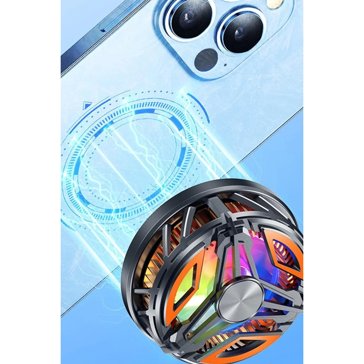 Newface GT31 15W RGB Radyatör Telefon Soğutucu Fan - Siyah — görsel 4