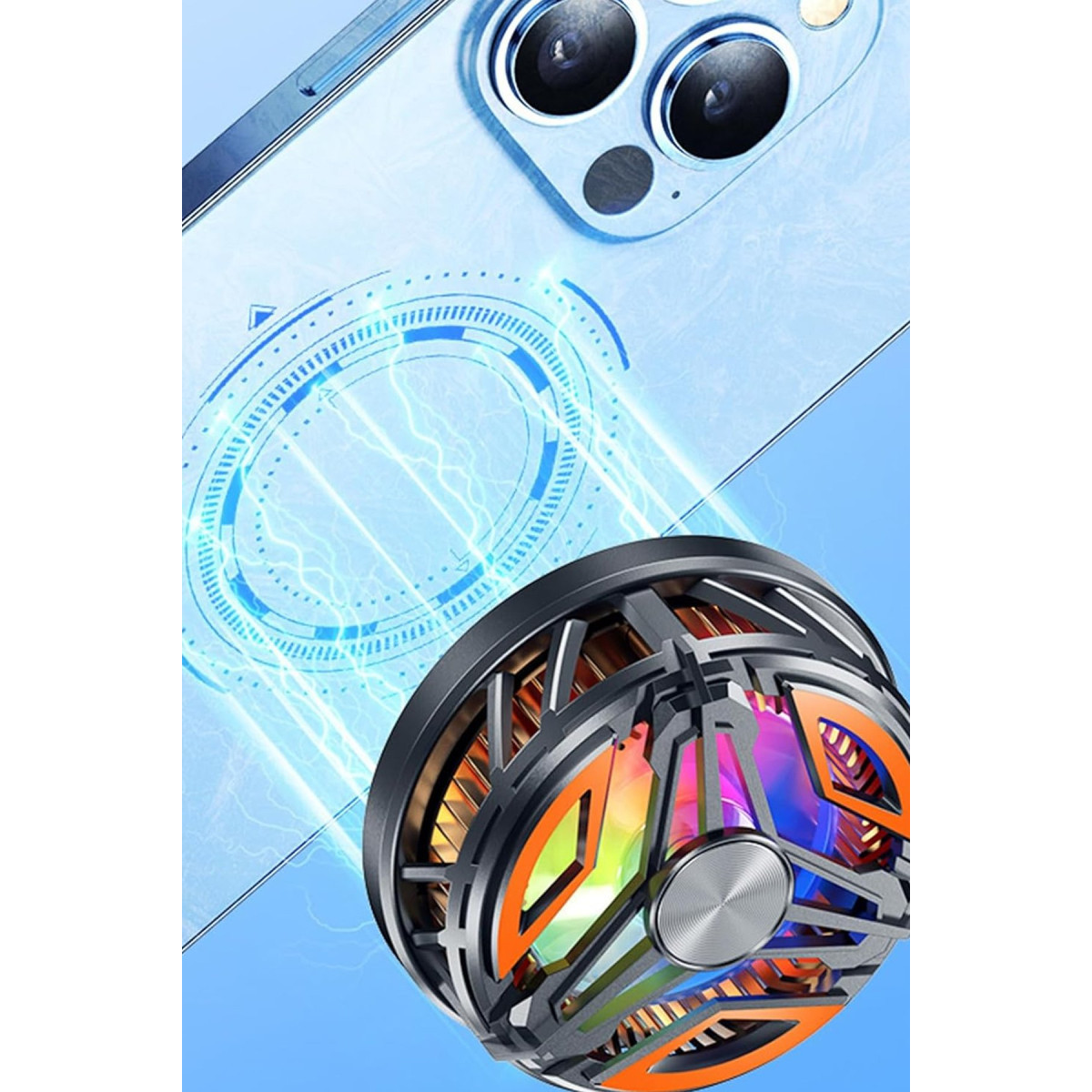 Newface GT31 15W RGB Radyatör Telefon Soğutucu Fan - Siyah — görsel 6