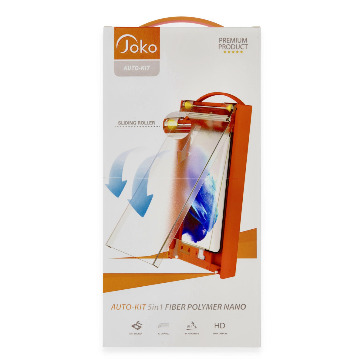 Joko Samsung Galaxy S22 AutoKit 5in1 Fiber Polymer Nano Ekran Koruyucu — görsel 7