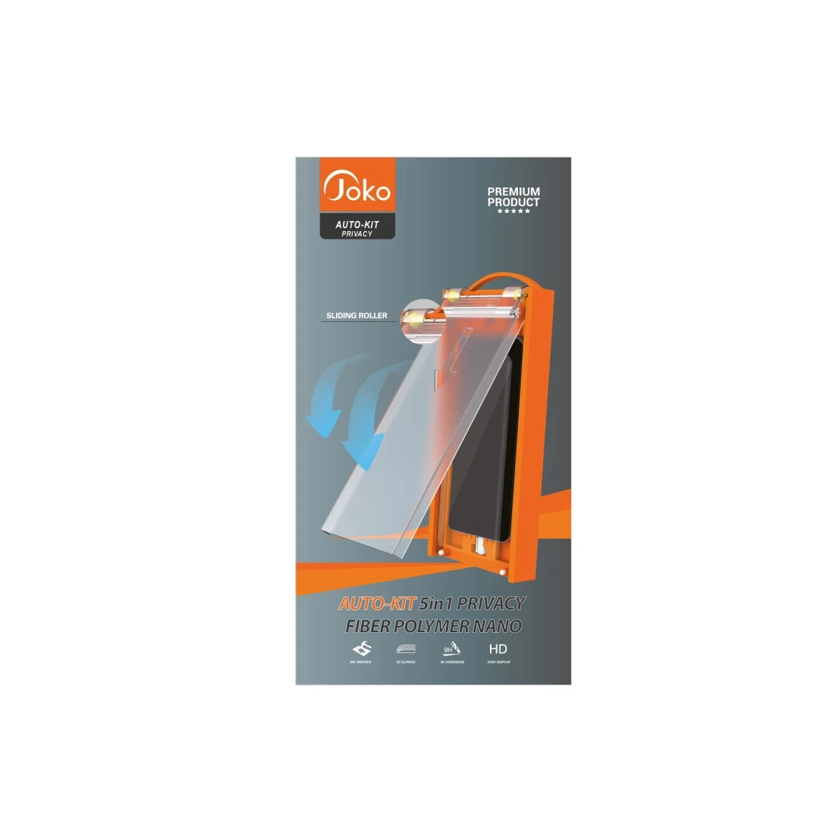 Joko Samsung Galaxy S22 Ultra AutoKit 5in1 Fiber Hayalet Polymer Nano Ekran Koruyucu — görsel 4