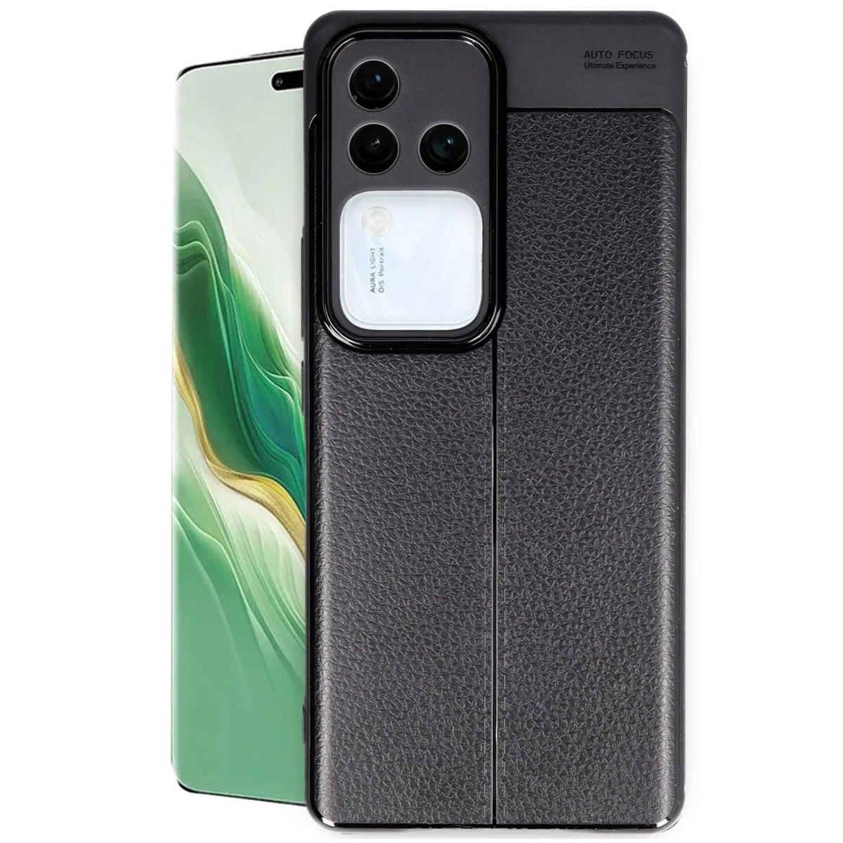 Newface Vivo V30 5G Kılıf Auto Focus Kapak - Siyah — görsel 5