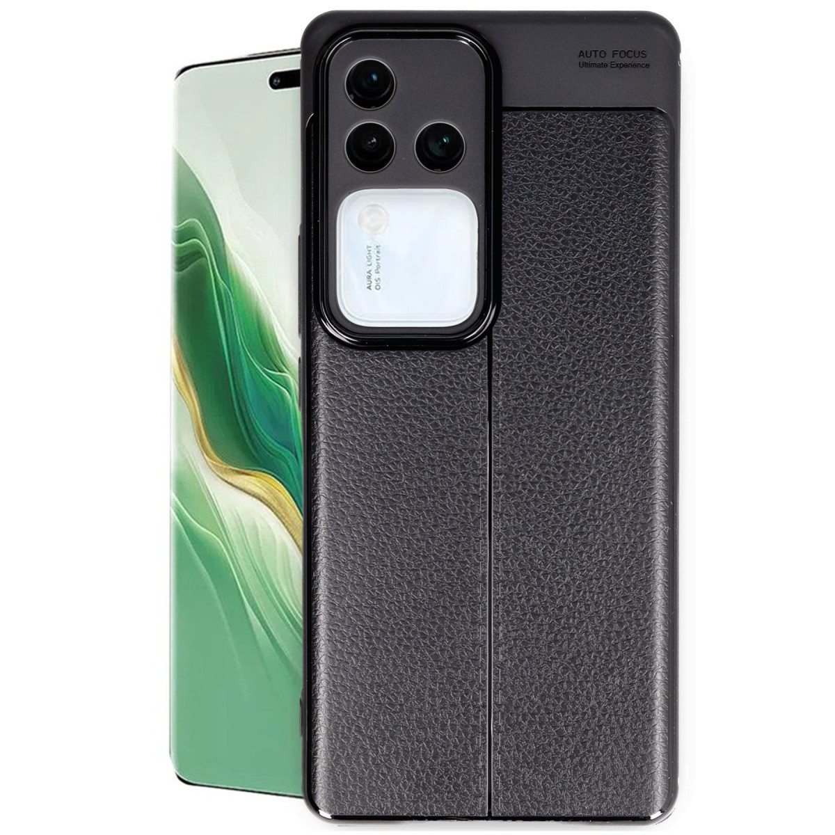 Newface Vivo V30 5G Kılıf Auto Focus Kapak - Siyah — görsel 9
