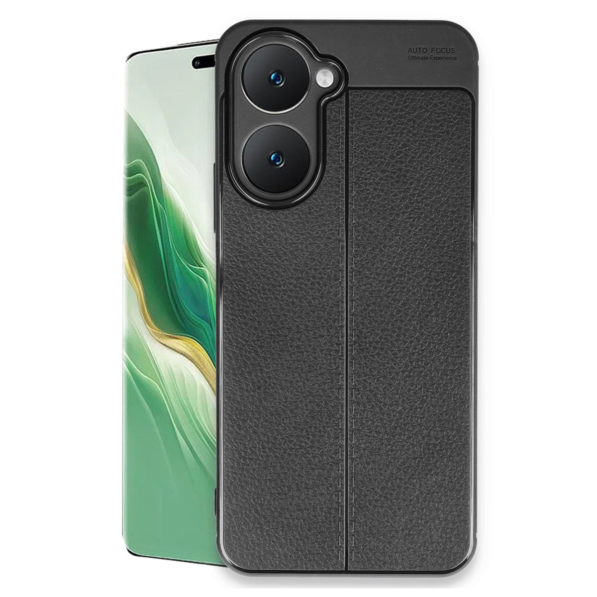 Newface Vivo Y18 Kılıf Auto Focus Kapak - Siyah — görsel 9
