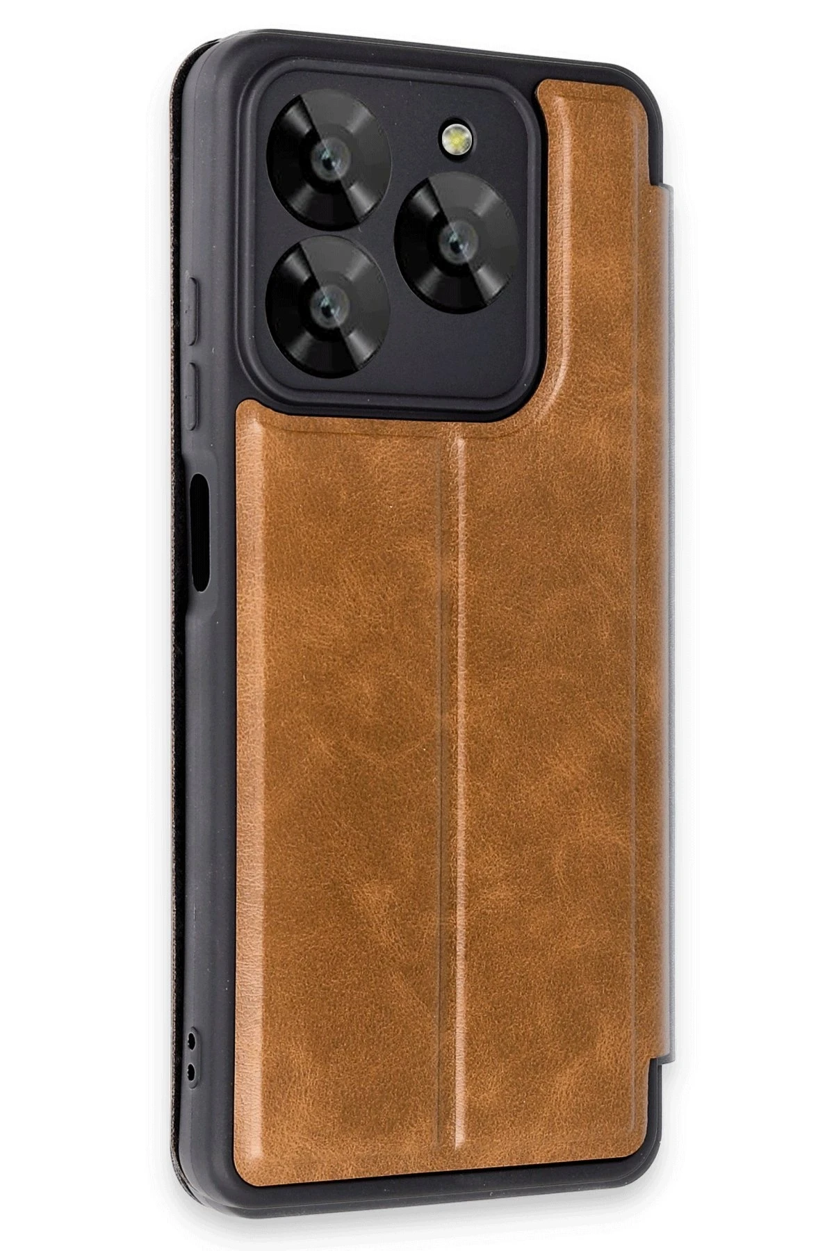 Newface General Mobile Era 30 Kılıf Flip Cover - Taba
