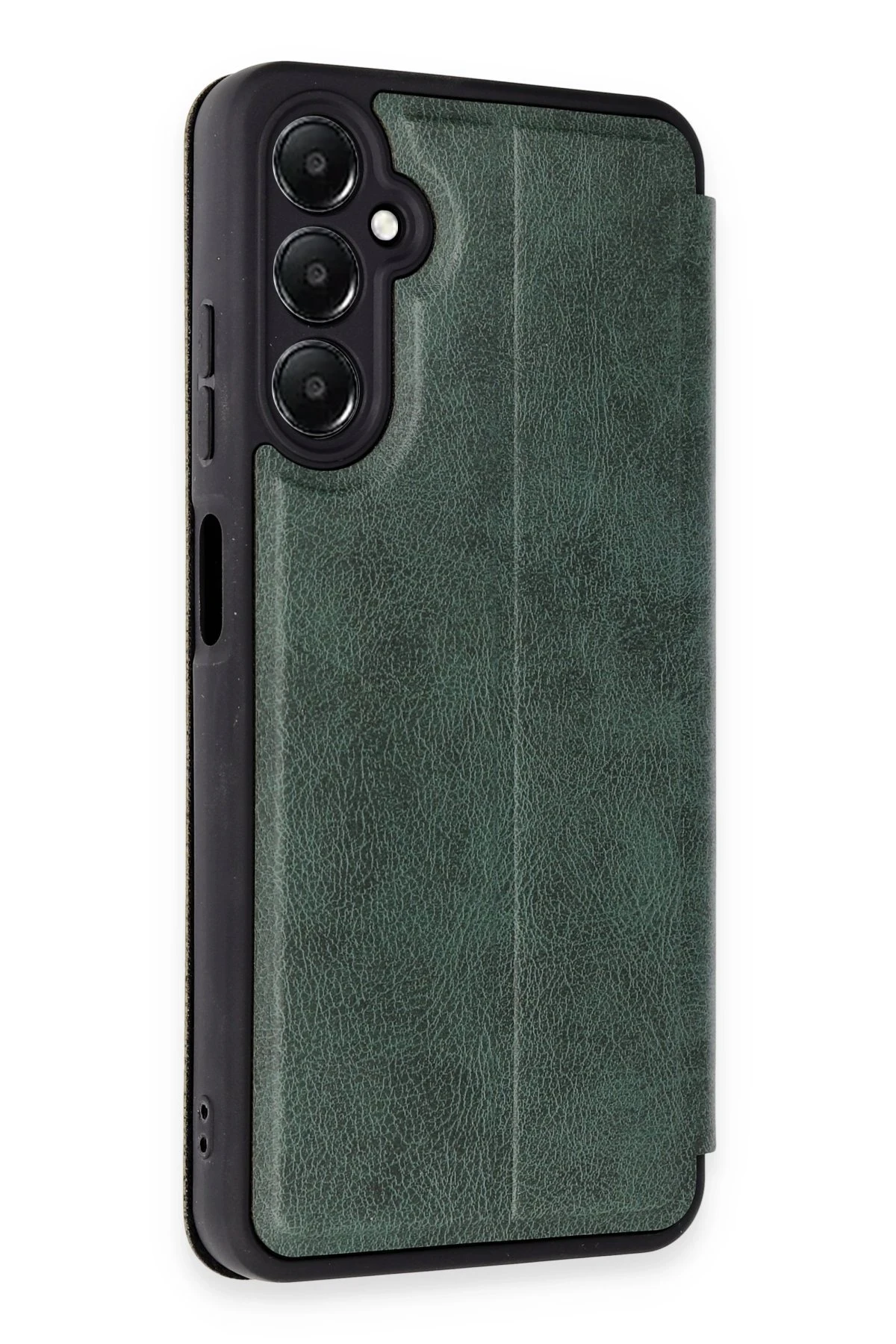 Newface Samsung Galaxy A55 5G Kılıf Flip Cover - Koyu Yeşil