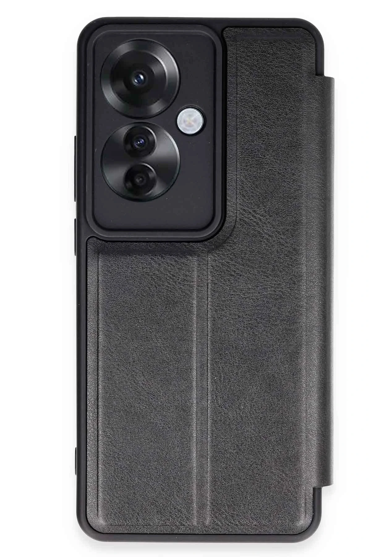 Newface Oppo Reno 11F Kılıf Flip Cover - Siyah