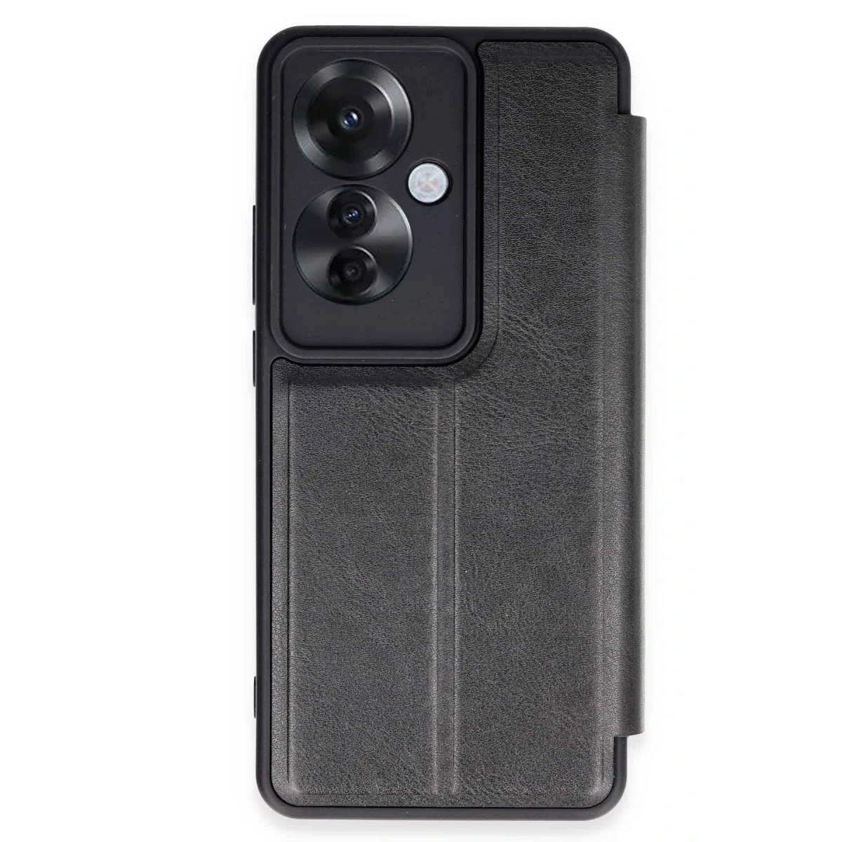 Newface Oppo Reno 11F Kılıf Flip Cover - Siyah — görsel 5