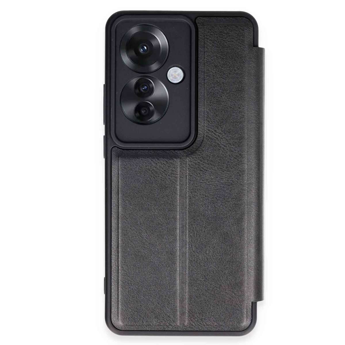 Newface Oppo Reno 11F Kılıf Flip Cover - Siyah — görsel 9