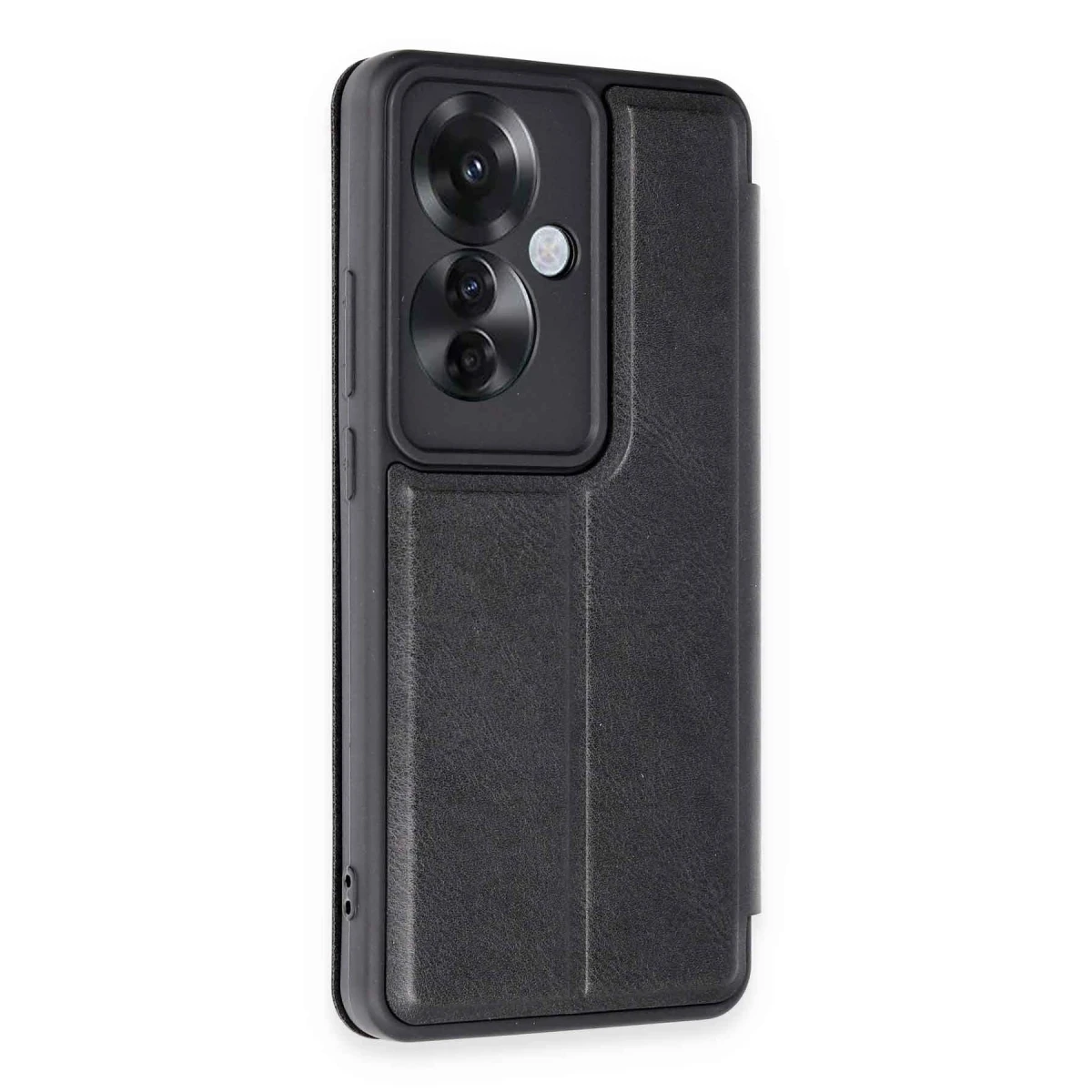 Newface Oppo Reno 11F Kılıf Flip Cover - Siyah — görsel 6