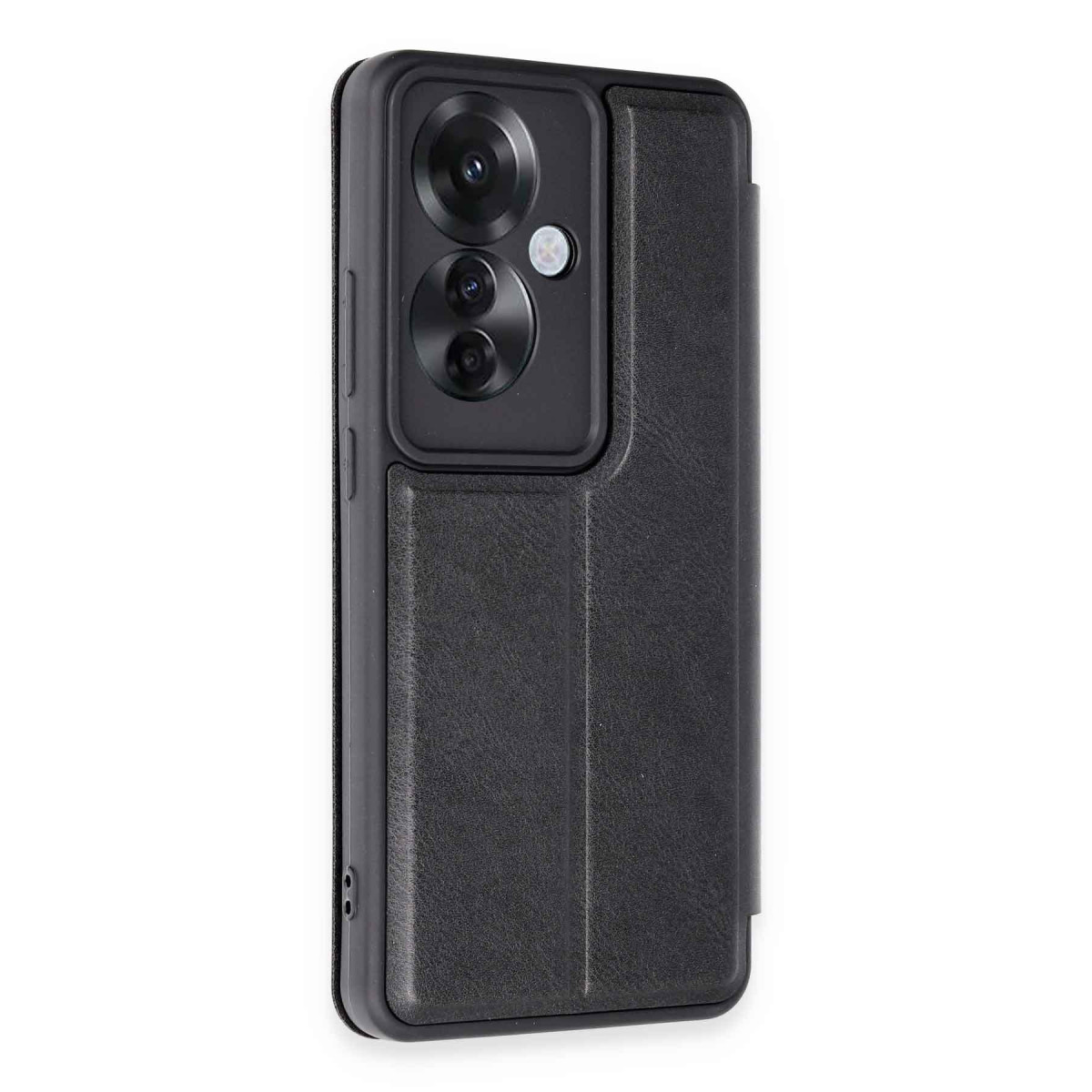 Newface Oppo Reno 11F Kılıf Flip Cover - Siyah — görsel 10