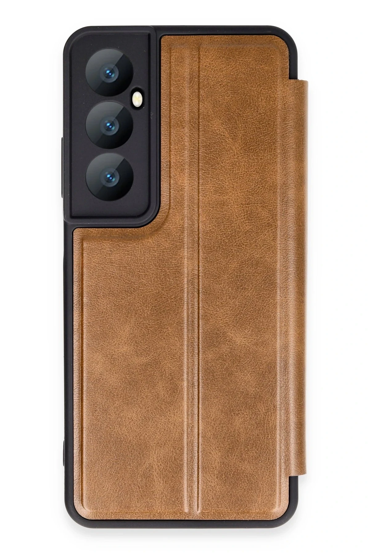 Newface Realme C65 Kılıf Flip Cover - Taba