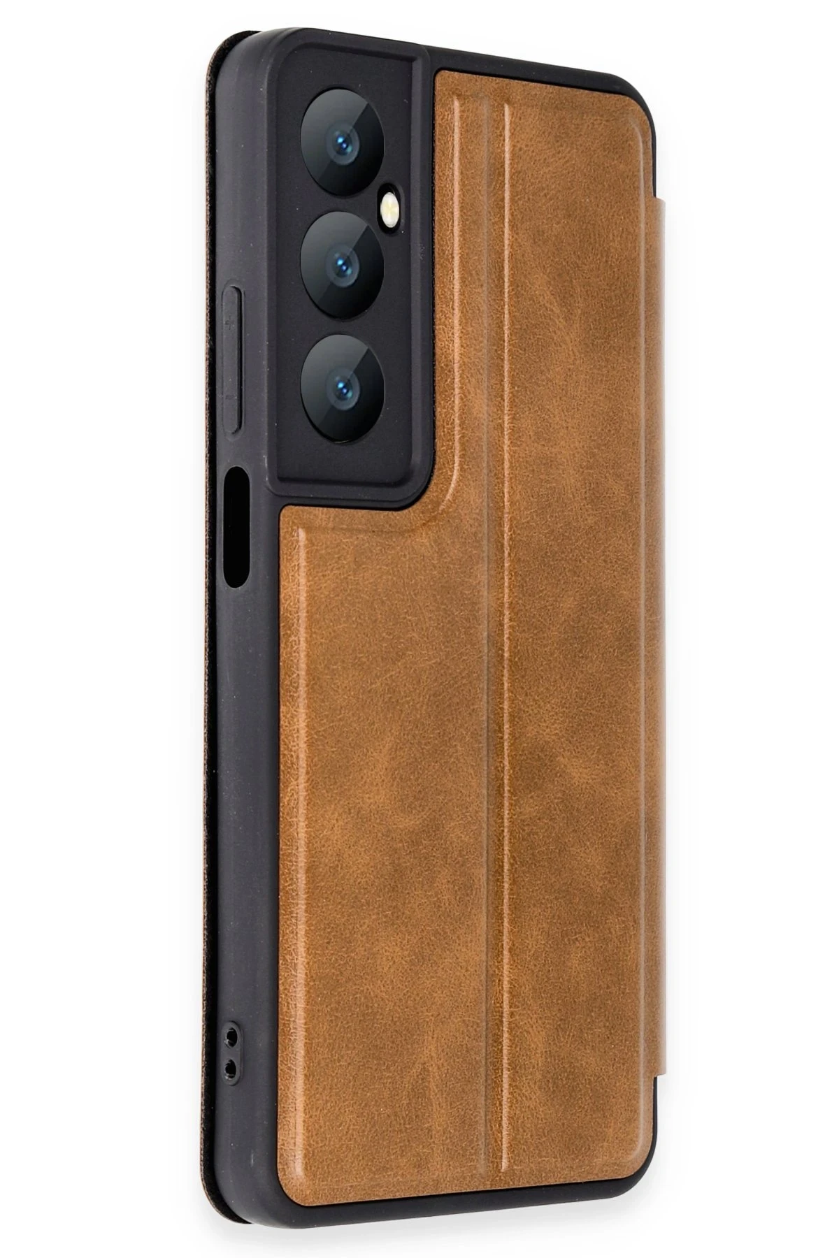 Newface Realme C65 Kılıf Flip Cover - Taba