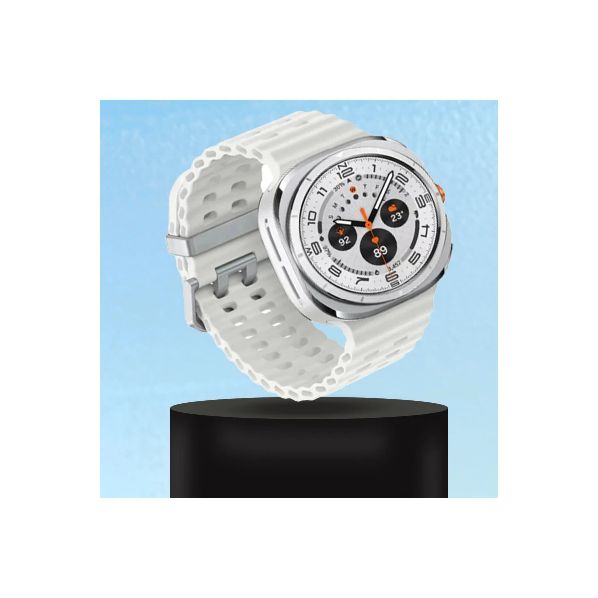 Newface Watch 7 Ultra KR417 Rug Silikon Kordon - Siyah — görsel 5