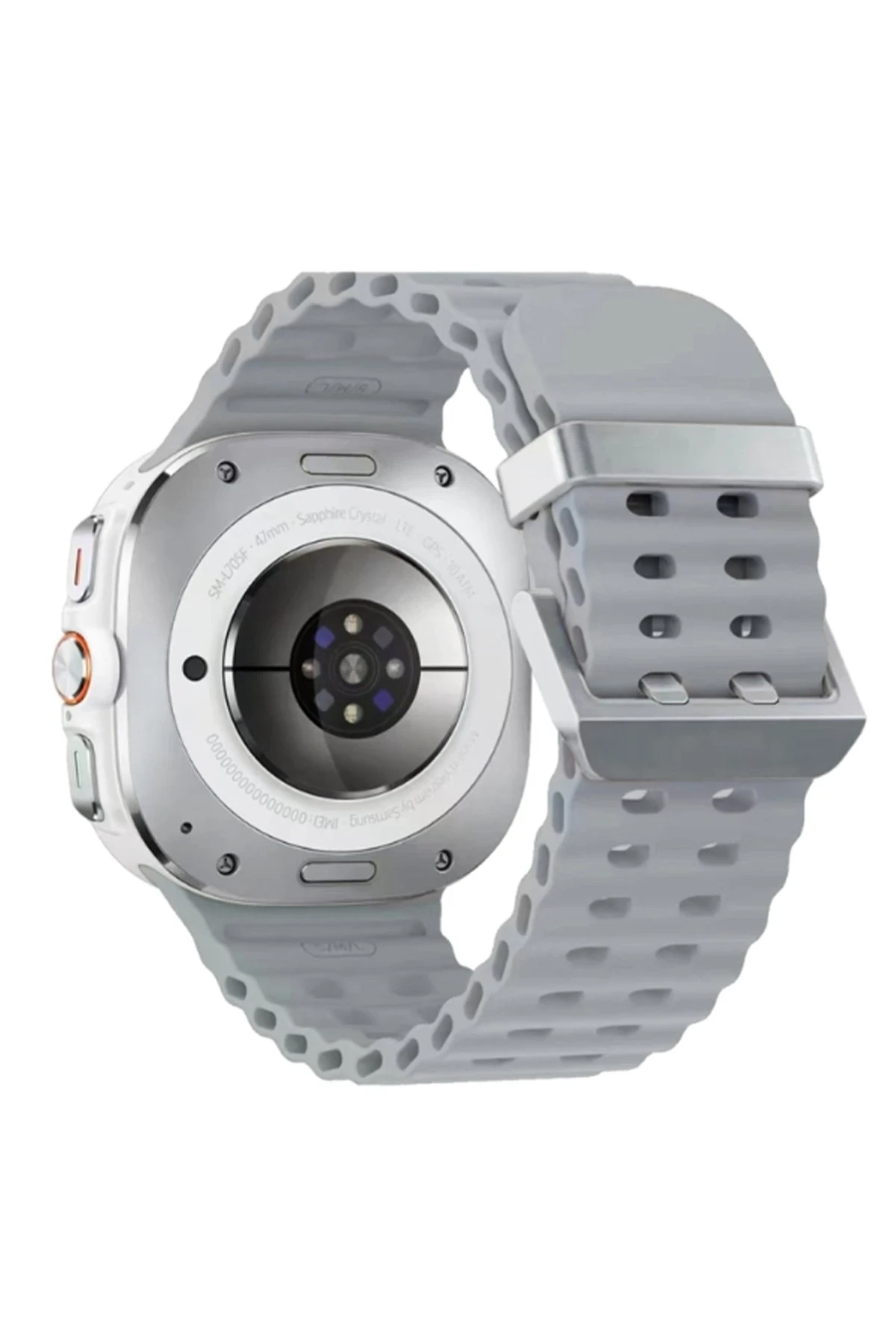 Newface Watch 7 Ultra KR417 Rug Silikon Kordon - Gri