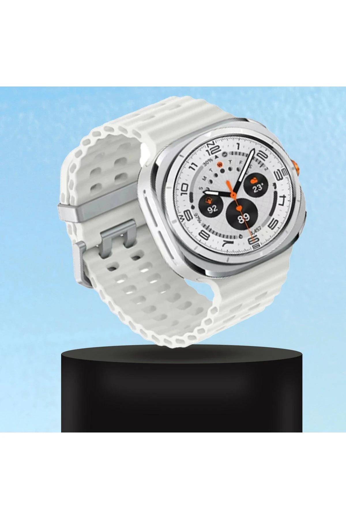 Newface Watch 7 Ultra KR417 Rug Silikon Kordon - Pudra