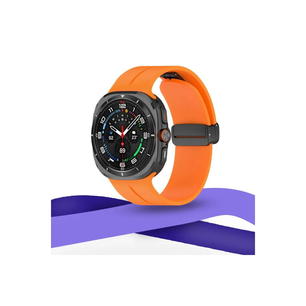 Newface Watch 7 Ultra KR418 Tender Silikon Kordon - Siyah — görsel 4