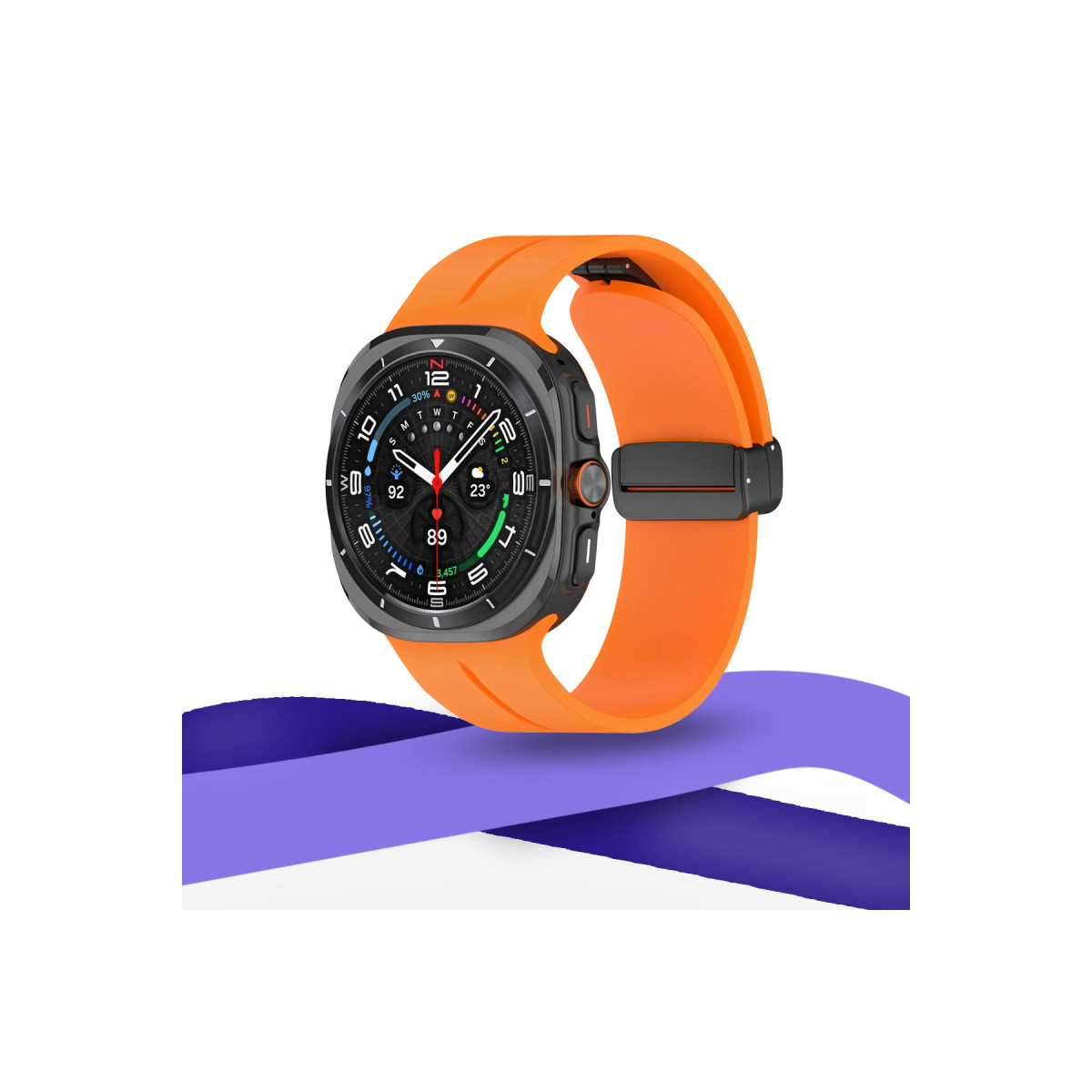 Newface Watch 7 Ultra KR418 Tender Silikon Kordon - Siyah — görsel 6
