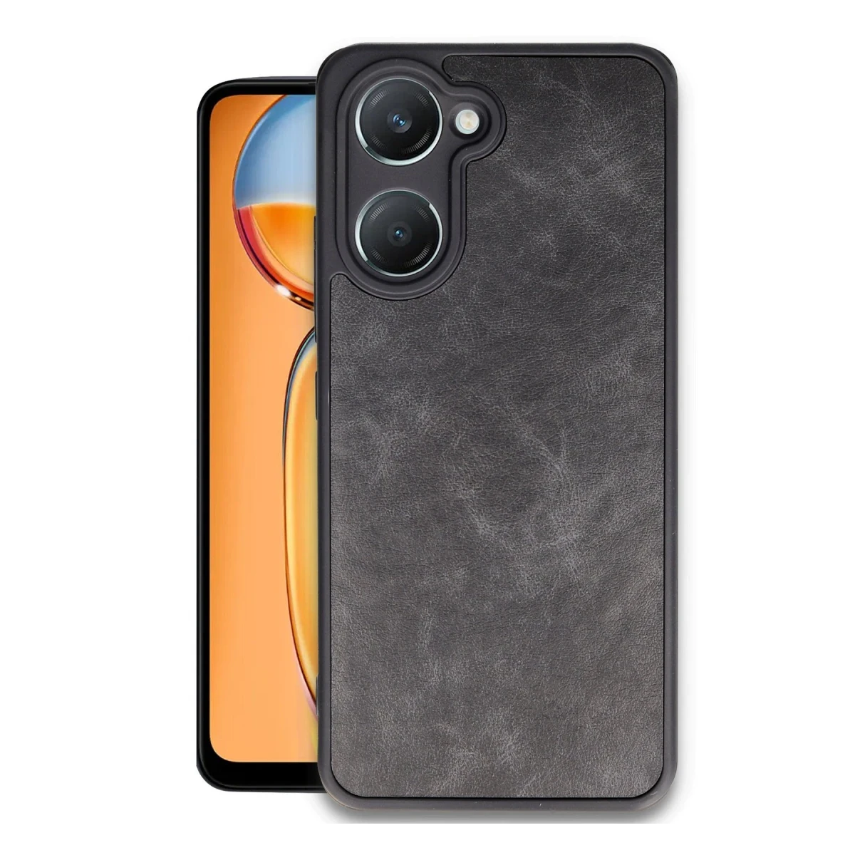 Newface Vivo Y18 Kılıf Aras Deri Kapak - Siyah — görsel 5