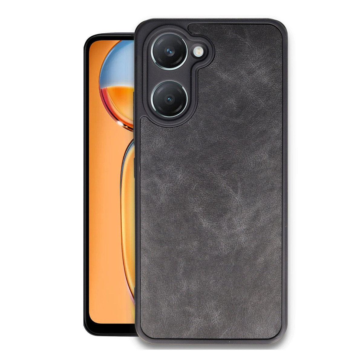 Newface Vivo Y18 Kılıf Aras Deri Kapak - Siyah — görsel 9