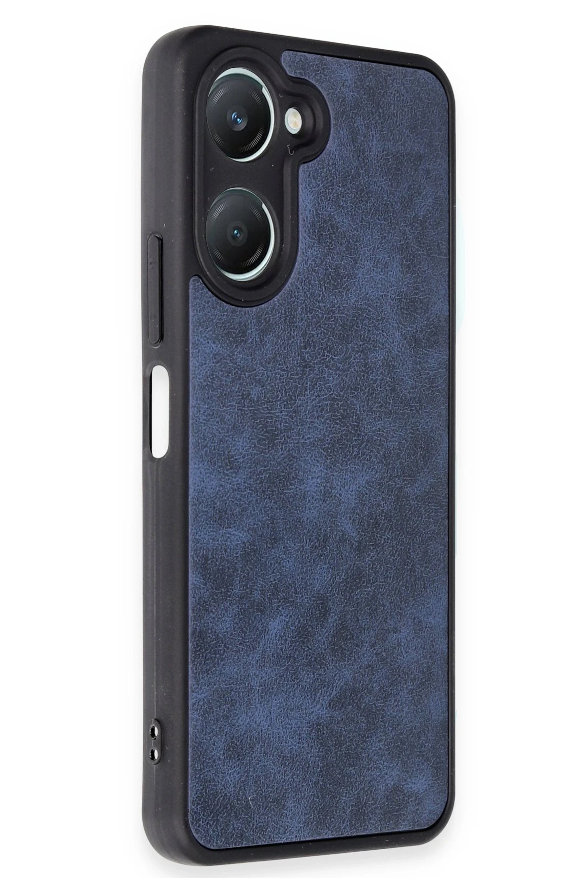 Newface Vivo Y18 Kılıf Aras Deri Kapak - Lacivert