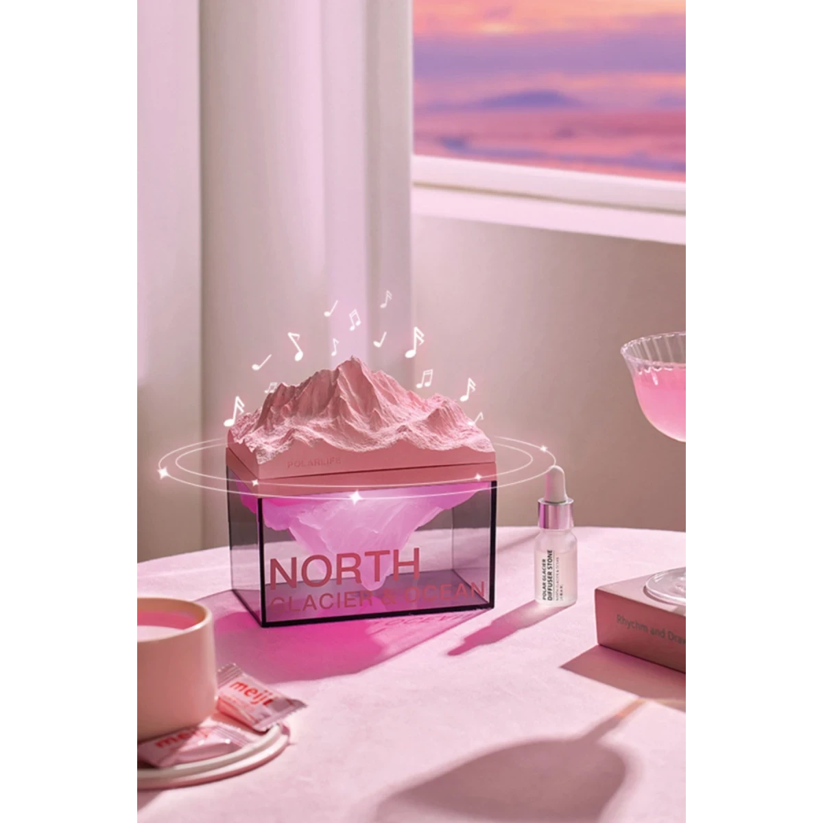 Newface Z4 Kuzey Okyanus Temalı Gece Lambası Özellikli BT Kablosuz Hoparlör - Pembe — görsel 10