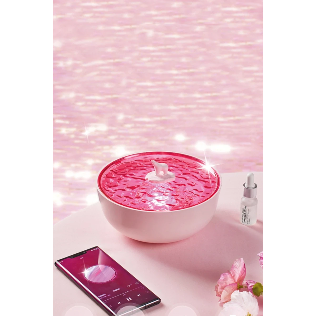 Newface Z5 Arktik Okyanus Temalı BT Kablosuz Hoparlör - Pembe — görsel 7