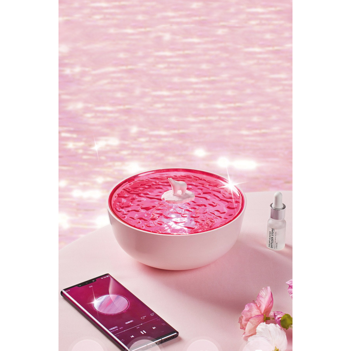 Newface Z5 Arktik Okyanus Temalı BT Kablosuz Hoparlör - Pembe — görsel 11