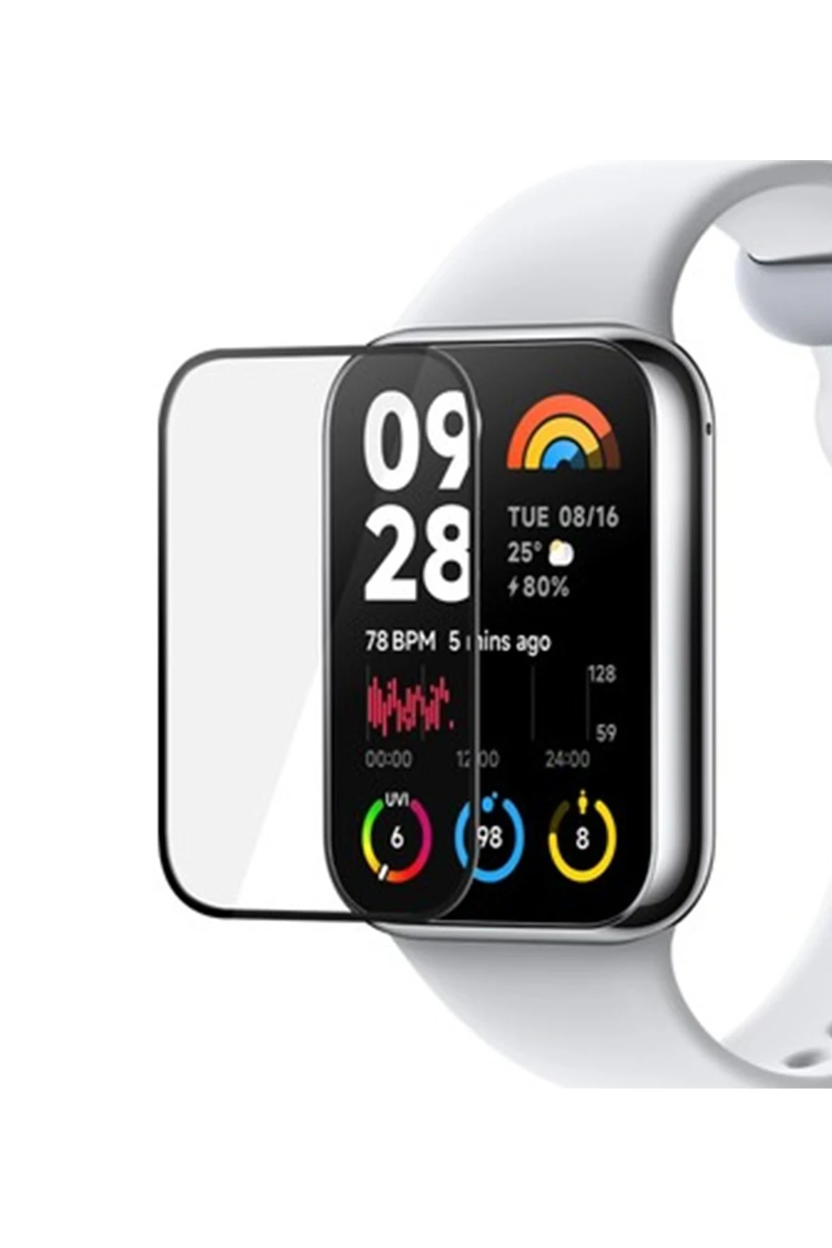 Newface Xiaomi Smart Band 8 Pro Polymer Nano Ekran Koruyucu - Şeffaf