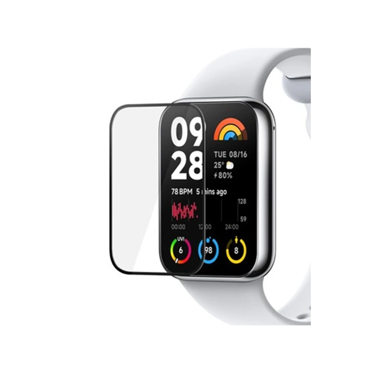 Newface Xiaomi Smart Band 8 Pro Polymer Nano Ekran Koruyucu - Şeffaf — görsel 3