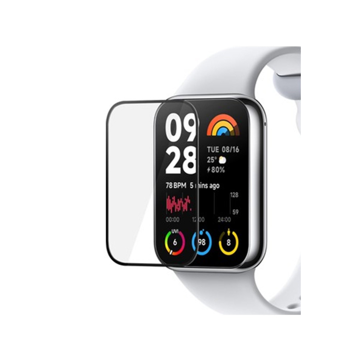 Newface Xiaomi Smart Band 8 Pro Polymer Nano Ekran Koruyucu - Şeffaf — görsel 5