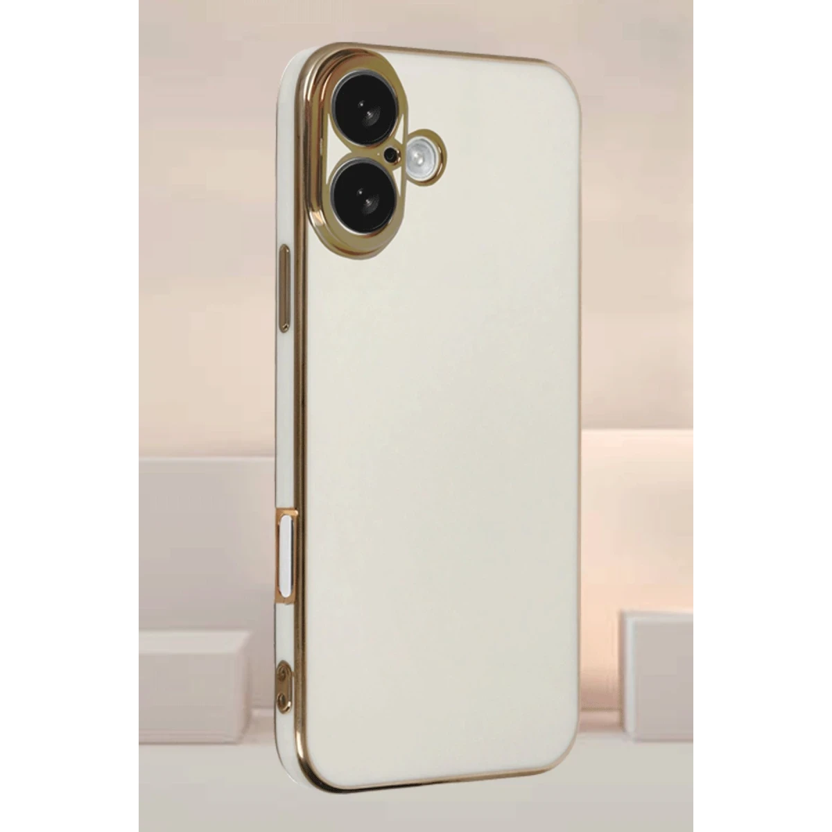 Newface Apple iPhone 16 Kılıf Volet Silikon - Beyaz — görsel 4