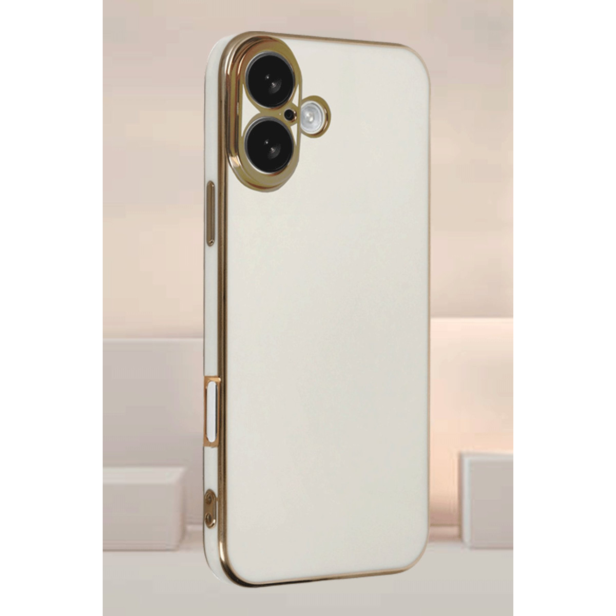 Newface Apple iPhone 16 Kılıf Volet Silikon - Beyaz — görsel 6