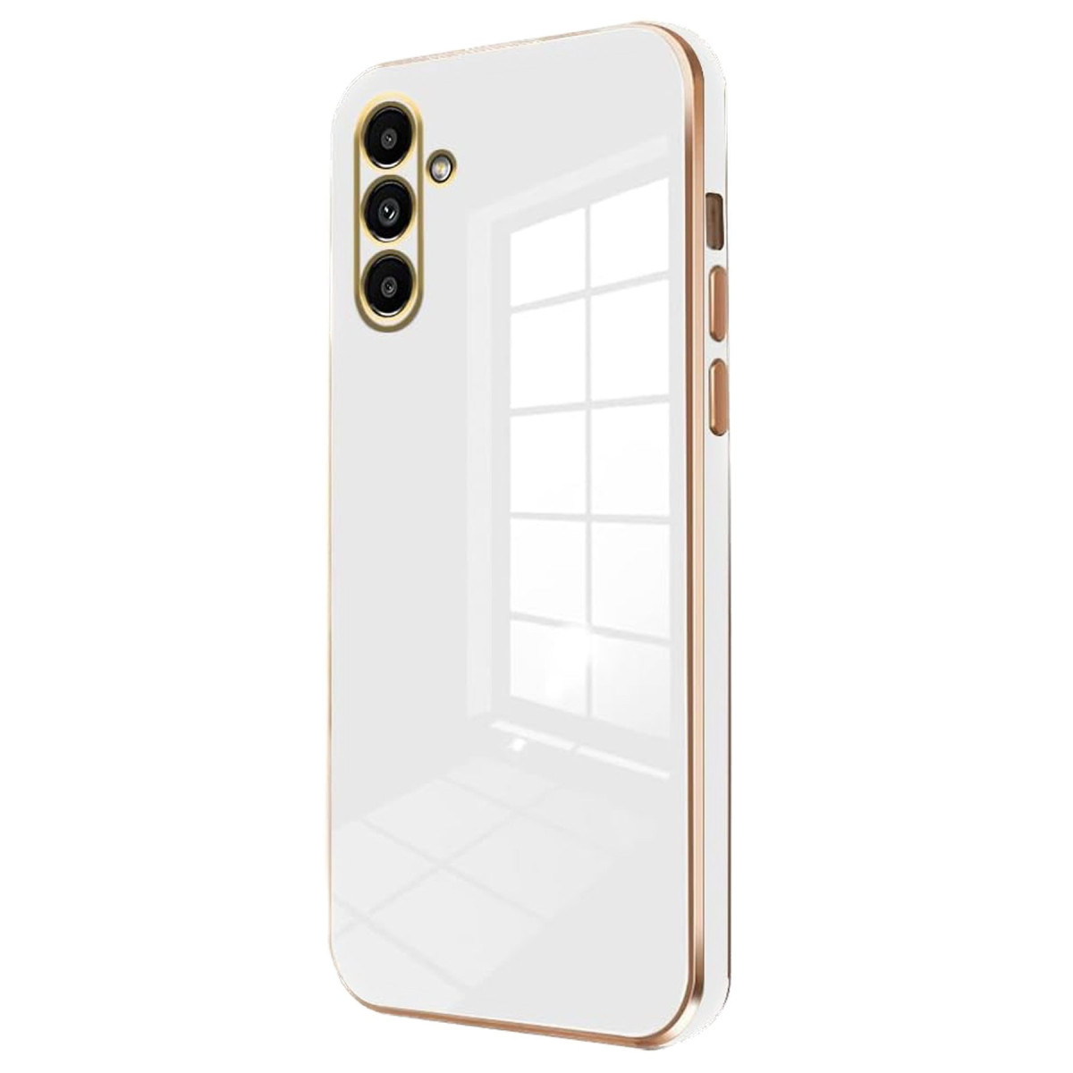 Newface Samsung Galaxy M15 Kılıf Volet Silikon - Beyaz — görsel 9